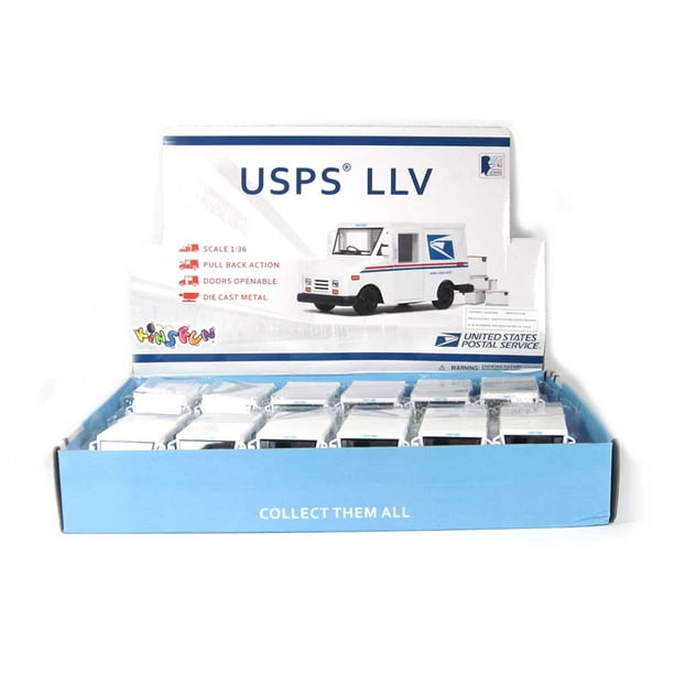 5" Die-cast Generic box USPS LLV Mail Delivery Truck